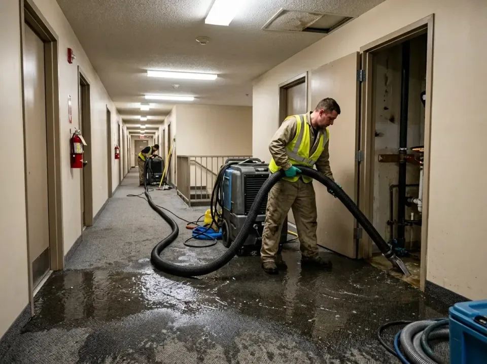 multi-unit-apartment-hallway-f-005 — frequently asked questions, Emergency Burst Pipe Water Extraction & Removal in New Fran…